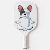 Yoga Dog French Bulldog Funny Dog Pickleball Paddle (Voorkant)