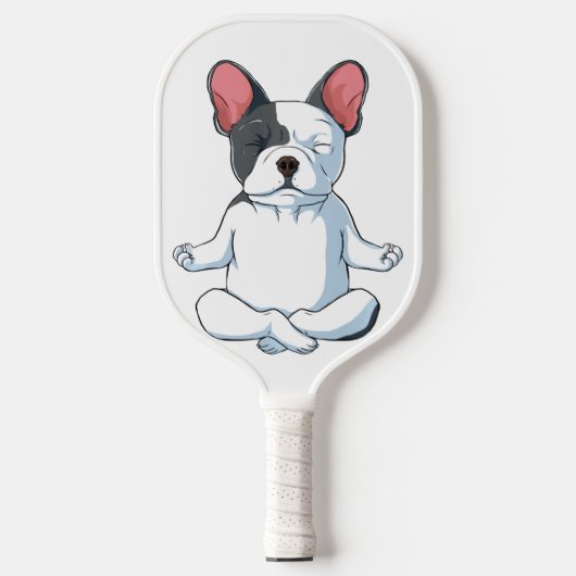 Yoga Dog French Bulldog Funny Dog Pickleball Paddle (Voorkant)