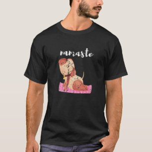 Yoga Dog Pose Namaste Spiritueel Hondeneigenaar Ze T-shirt