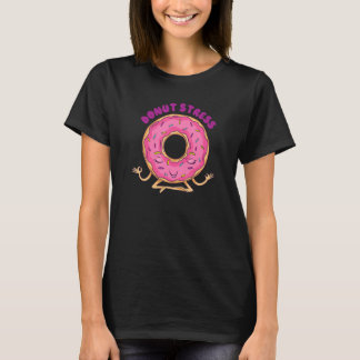 Yoga Donut Stress Meditation Sukhasana Pose T-shirt
