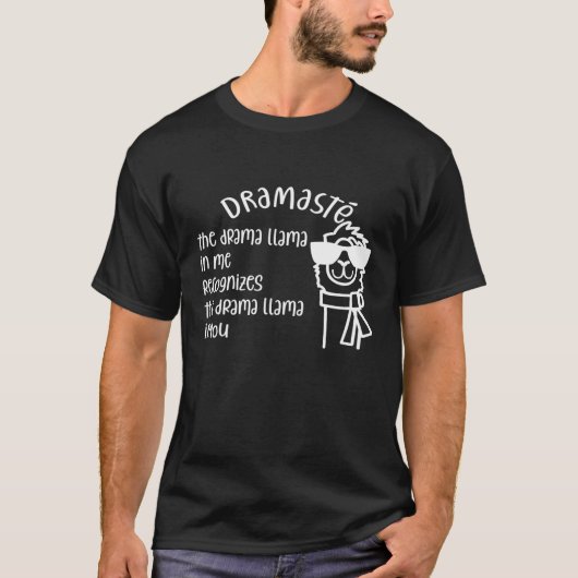 Yoga Dramaste The Drama Llama In Me Recognizes Quo T-shirt (Voorkant)