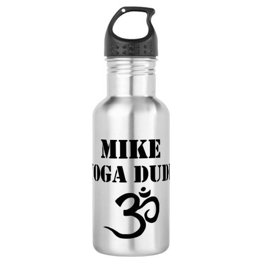 Yoga Dude Waterfles (Voorkant)
