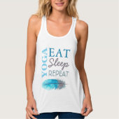Yoga Eat Sleep Repat Tanktop (Voorkant)