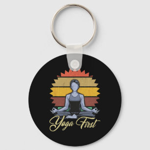 Yoga Eerst Meditatie Zen Geschenk Sleutelhanger