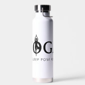 YOGA Eet slaap pose herhalen grappige waterfles (Links)