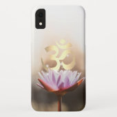 Yoga Elegant Lotus Flower & Gold Om Symbol Case-Mate iPhone Case (Achterkant)
