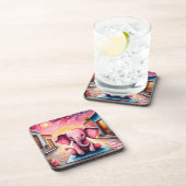 Yoga Elephant Bier Onderzetter (Rechterzijde)