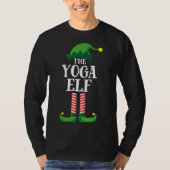 Yoga Elf Matching Family Group kerstparty T-shirt (Voorkant)