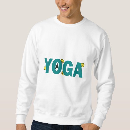 Yoga Emoji Heren Sweater (Voorkant)