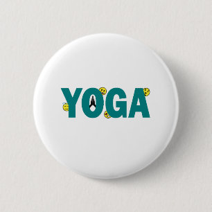 Yoga Emoji Knop Ronde Button 5,7 Cm