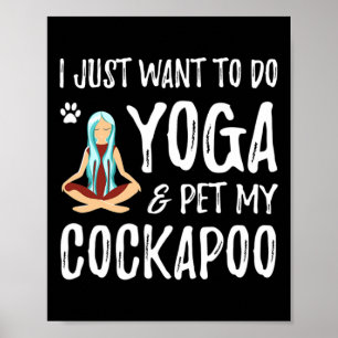 Yoga en Apoo-hond voor grappig cadeau-idee voor ho Poster