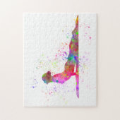 Yoga en aquarel legpuzzel (Verticaal)