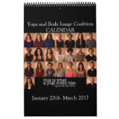 Yoga en Body Afbeelding Coalition 15-maands kalend Kalender (Hoes)