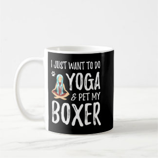 Yoga en Boxer voor Funny Dog Mom Gift Idee Koffiemok
