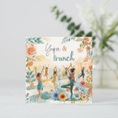 Yoga en brunch kaart (Staand voorkant)