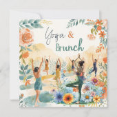 Yoga en brunch kaart (Voorkant)
