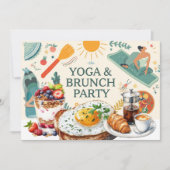 Yoga en brunch kaart (Voorkant)