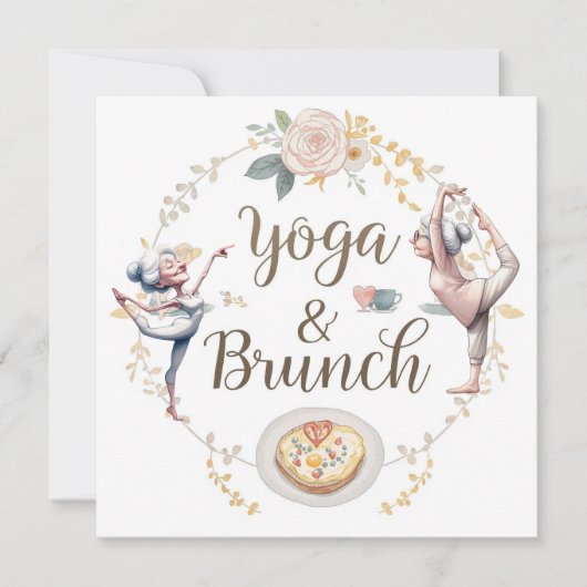 Yoga en brunch kaart (Voorkant)