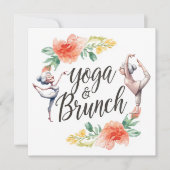 Yoga en brunch kaart (Voorkant)