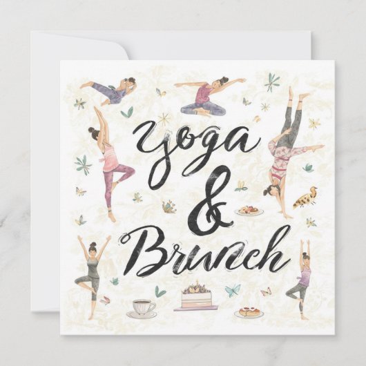 Yoga en brunch kaart (Voorkant)