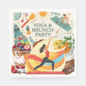 Yoga en brunch servet (Voorkant)