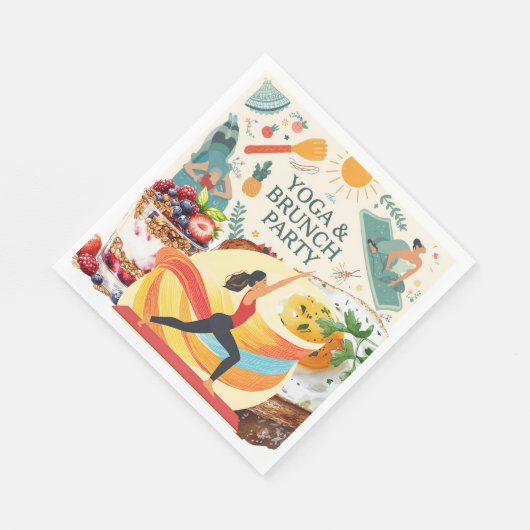 Yoga en brunch servet (Hoek)