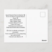 Yoga en brunch uitnodiging (Achterkant)