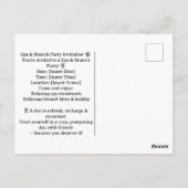 Yoga en brunch uitnodiging (Achterkant)