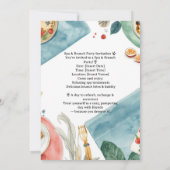 Yoga en brunch uitnodiging (Achterkant)