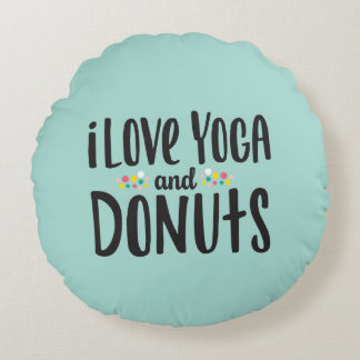 Yoga en Donuts gooien kussen