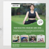 Yoga en Fitness Flyer Sjabloon (Voorkant / Achterkant)