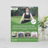Yoga en Fitness Flyer Sjabloon (Staand voorkant)