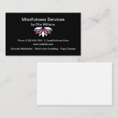 Yoga- en maligheidsklassen visitekaartje (Voorkant / Achterkant)