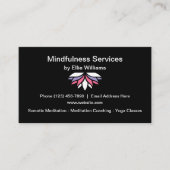 Yoga- en maligheidsklassen visitekaartje (Voorkant)