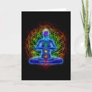 Yoga en meditatie - bloem van het leven kaart