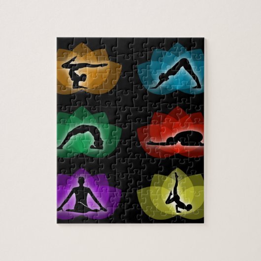 yoga en meditatie legpuzzel (Verticaal)