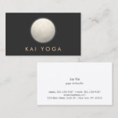 Yoga en Meditatie Leraar Zilveren Zen Cirkel Visitekaartje (Voorkant / Achterkant)