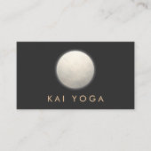 Yoga en Meditatie Leraar Zilveren Zen Cirkel Visitekaartje (Voorkant)