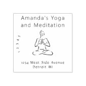 Yoga en Meditatie Rubberstempel (Afrduk)