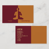 Yoga en meditatie visitekaartje (Voorkant / Achterkant)