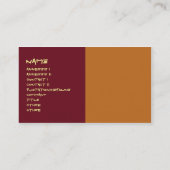 Yoga en meditatie visitekaartje (Achterkant)