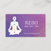 Yoga- en Reiki-Visitekaartjes Visitekaartje (Voorkant)