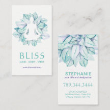 Yoga- en Reiki-Visitekaartjes