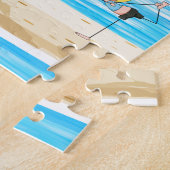 Yoga en strand legpuzzel (Zijkant)