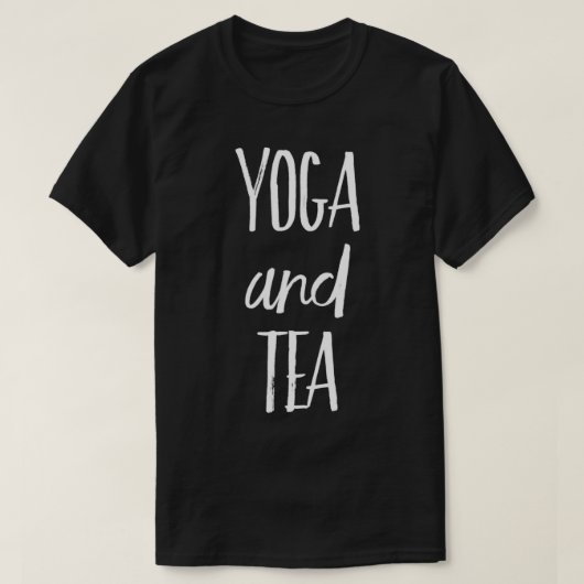 Yoga en thee t-shirt (Design voorkant)