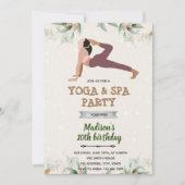 Yoga en uitnodiging tot het indienen van spa (Voorkant)