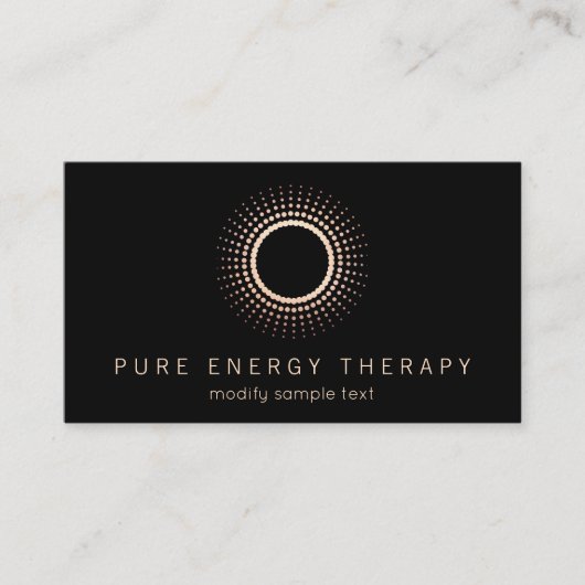 Yoga Energy Healer Circle Therapist Visitekaartje (Voorkant)