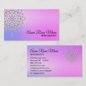 *~* Yoga Energy Healer Massage Reiki Meditation Visitekaartje (Voorkant / Achterkant)