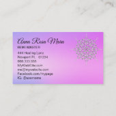 *~* Yoga Energy Healer Massage Reiki Meditation Visitekaartje (Achterkant)