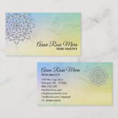 *~* Yoga Energy Healer Reiki Meditation Massage Visitekaartje (Voorkant / Achterkant)